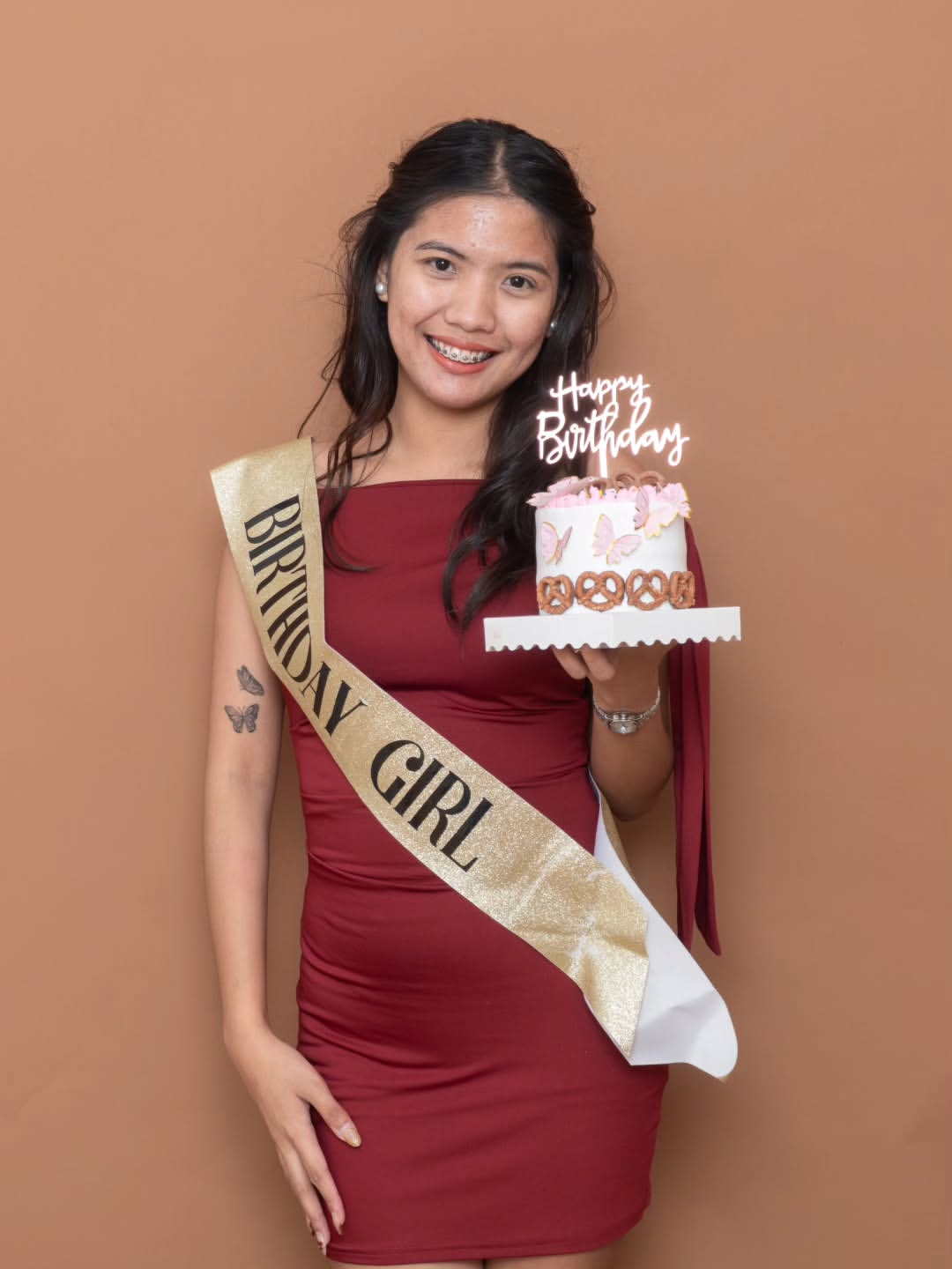Birthday celebration portrait